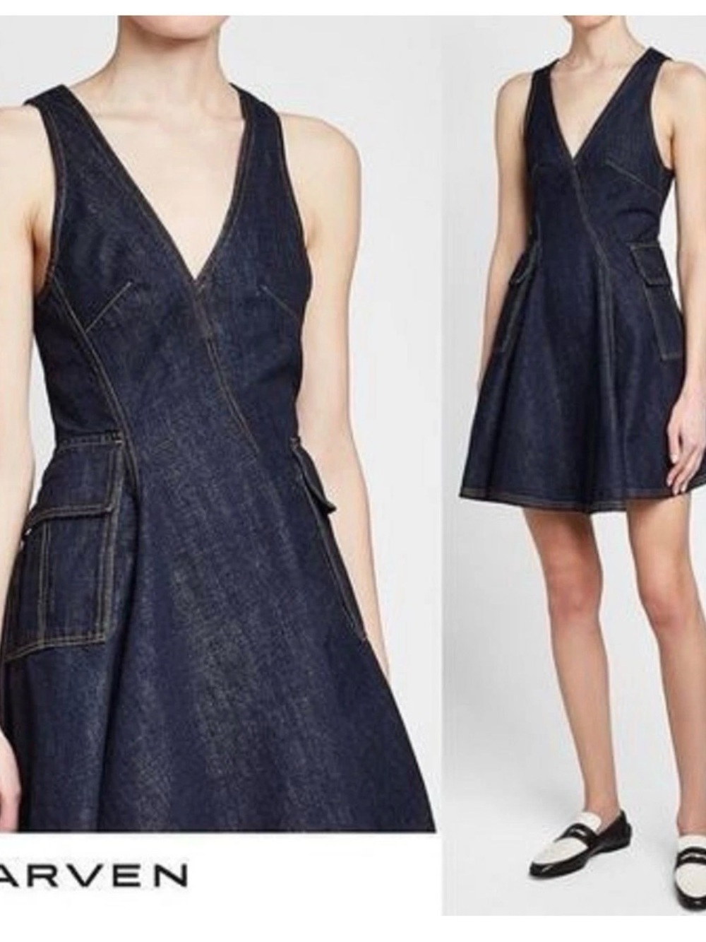 CARVEN Fit & Flare Denim Dress
Size 8 US (40)
